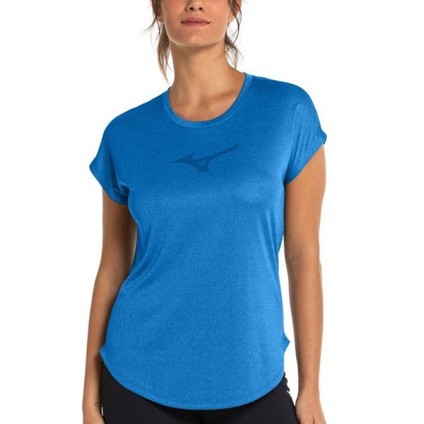 Imagem de Camiseta Mizuno Spark Big Logo Azul - Feminino