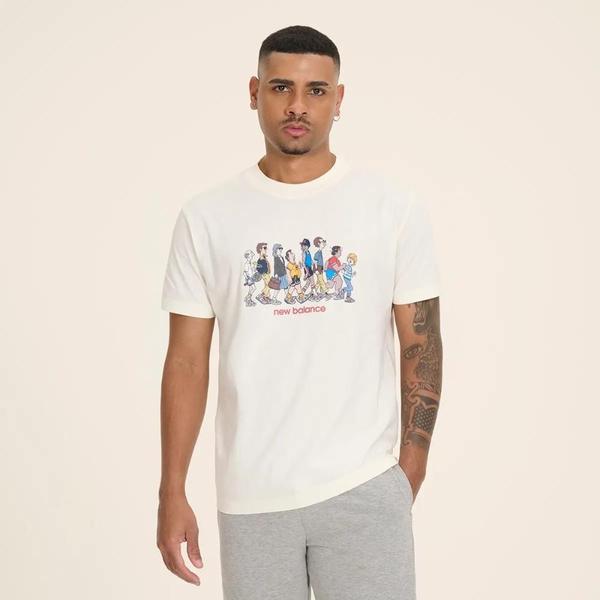 Imagem de Camiseta New Balance Archive Walk Off White Masculino