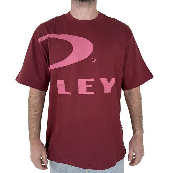 Camiseta Oakley Crop Logo SS WT25 Masculina Red Night - Camisa e