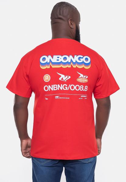 Imagem de Camiseta Onbongo Plus Size Estampada Cool Vermelha