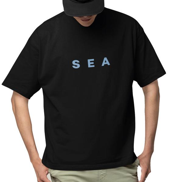 Imagem de Camiseta Oversized Masculina Algodão Prime WSS Sea