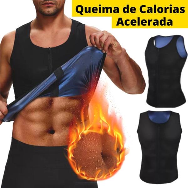 Imagem de Camiseta Para Academia Térmica Camiseta de compreenção Tipo Sauna Unissex 