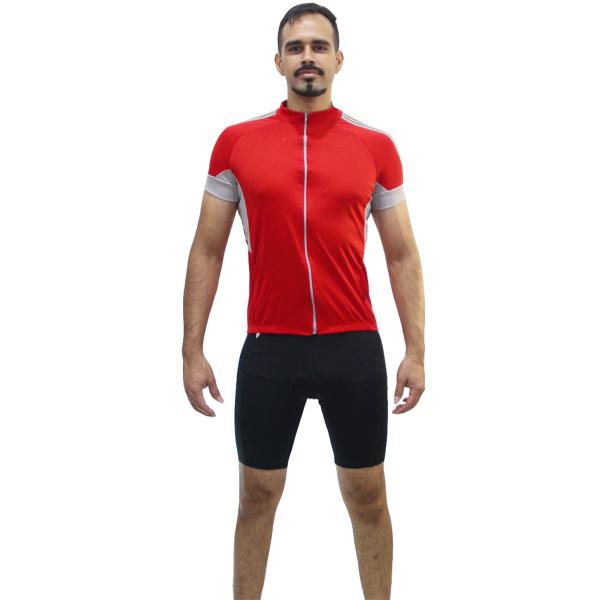 Imagem de Camiseta para bike camisa ciclista ciclismo pedal mtb com detalhe lateral e friso manga curta