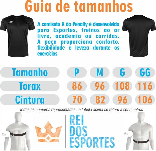 Imagem de Camiseta Penalty Fit Academia Fitness Treino Esporte C/ NF