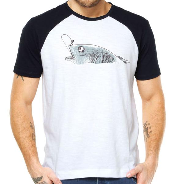 Imagem de Camiseta pescador pescaria camisa pesca peixe divertido