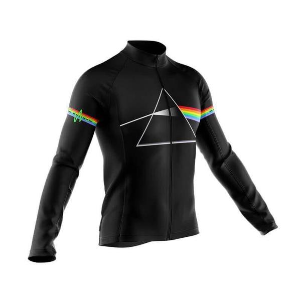 Imagem de Camiseta Pink Floyd Manga Longa Ziper Ciclismo Bicicleta Dry Fit Esportes Mtb