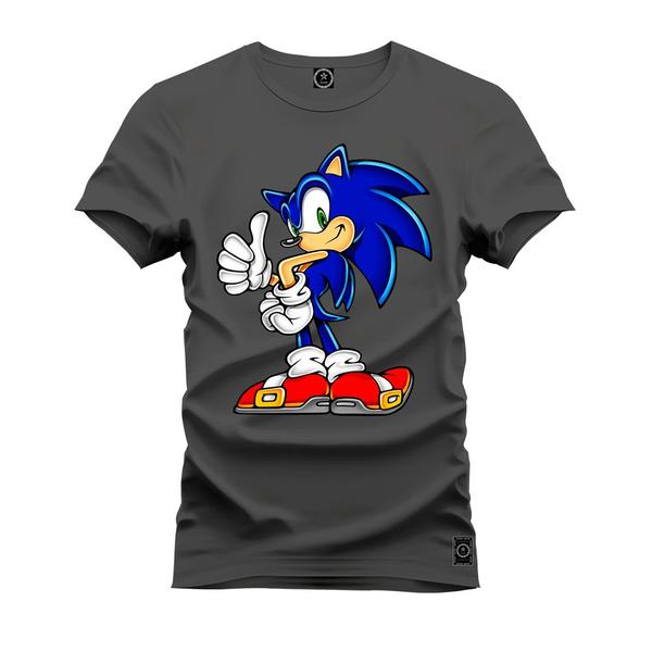 Imagem de Camiseta Premium T-Shirt Algodão Estampada Unissex Sonic