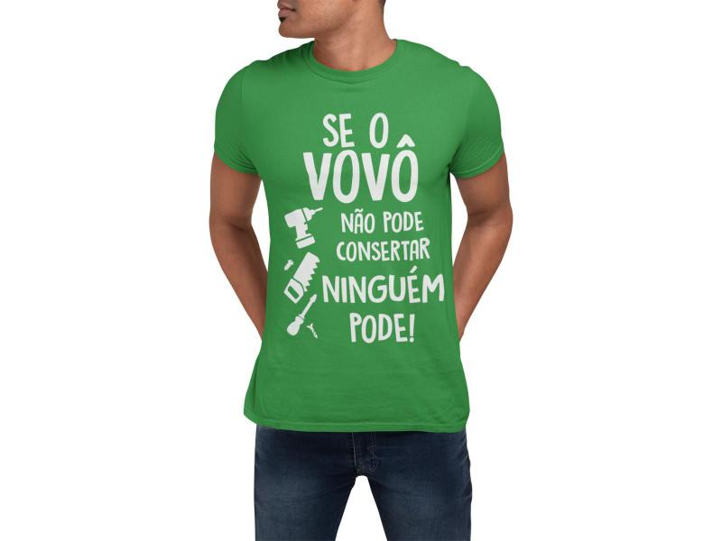 Imagem de Camiseta Presente Dia Dos Pais Presente Vovô Avô Verde Bandeira