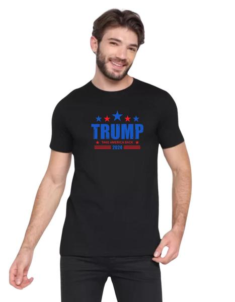 Imagem de Camiseta Preta Trump Presidente 2024 Take América Back M02