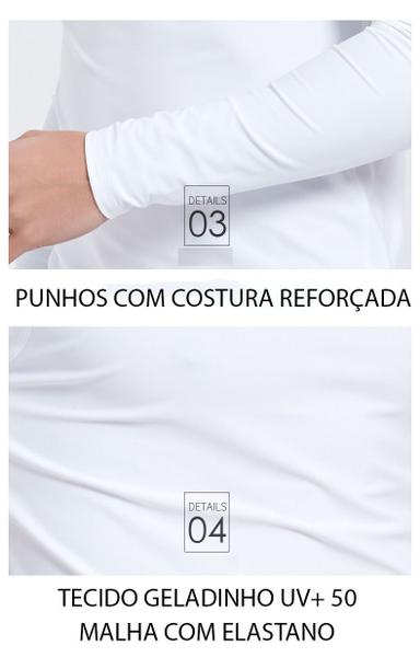 Imagem de Camiseta Proteção Solar UV 50 Tecido Geladinho Unissex