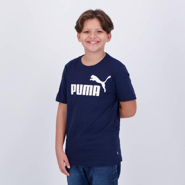 Imagem de Camiseta Puma ESS Logo B Juvenil Marinho