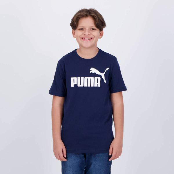 Imagem de Camiseta Puma ESS Logo B Juvenil Marinho