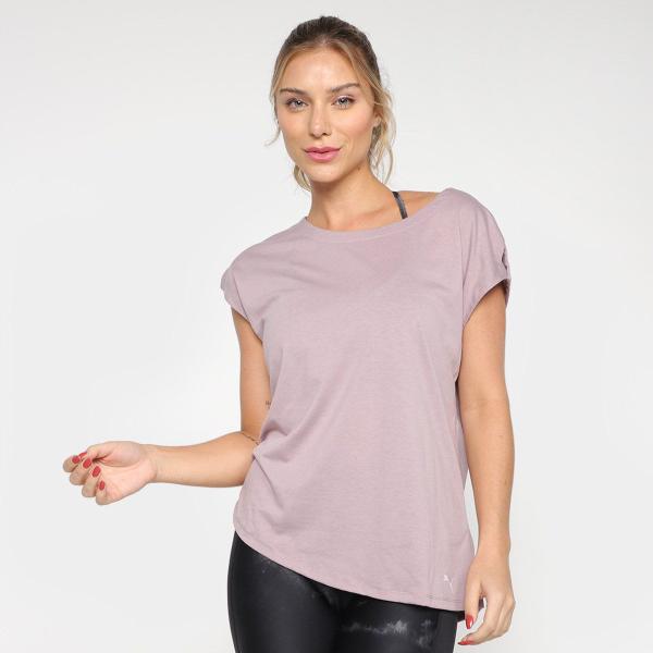 Camiseta Puma Studio Foundation Feminina Imagem de Camiseta Puma Studio Foundation Feminina