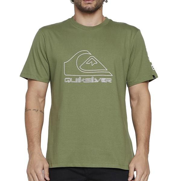 Imagem de Camiseta Quiksilver New Tour SM25 Masculina Verde Escuro