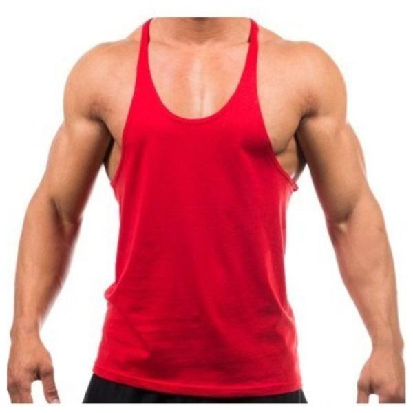 Imagem de Camiseta Regata Cavada Masculina Fitness Academia Lisa