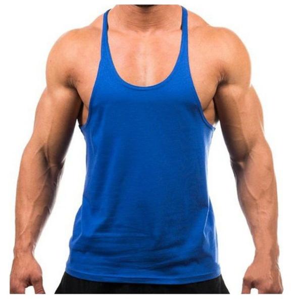 Imagem de Camiseta Regata Cavada Masculina Fitness Academia Lisa