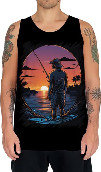 Imagem de Camiseta Regata Pesca Esportiva Pôr do Sol Peixes 25