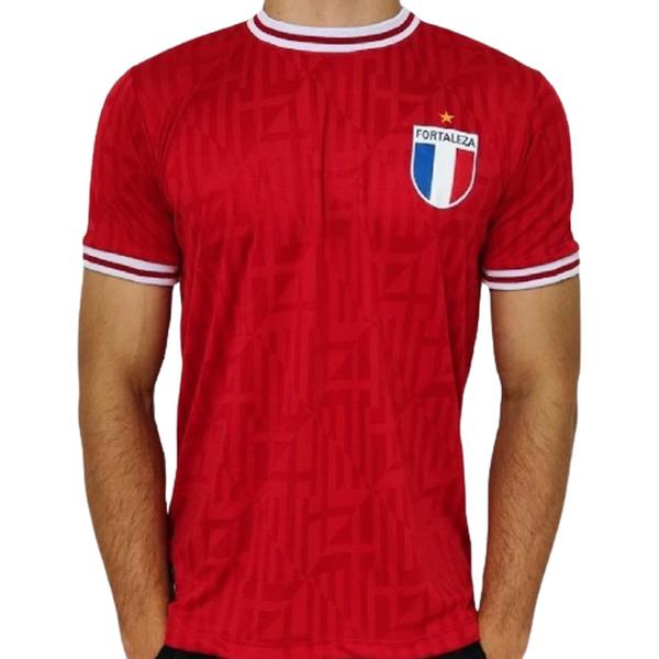 Imagem de Camiseta Retrô Mania Fortaleza Jacquard JC003 Masculino - Vermelho