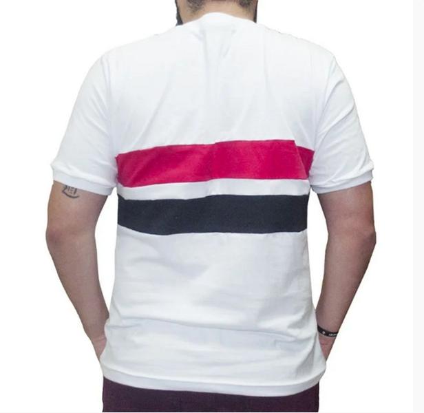 Imagem de Camiseta Retrô Mania São Paulo 1980 Masculino - Branco e Vermelho