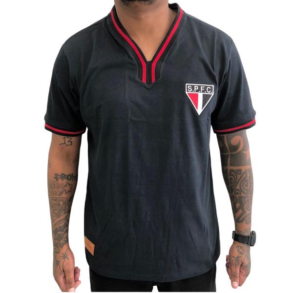 Imagem de Camiseta Retrô Mania São Paulo Vintage GV003 Masculino - Preto