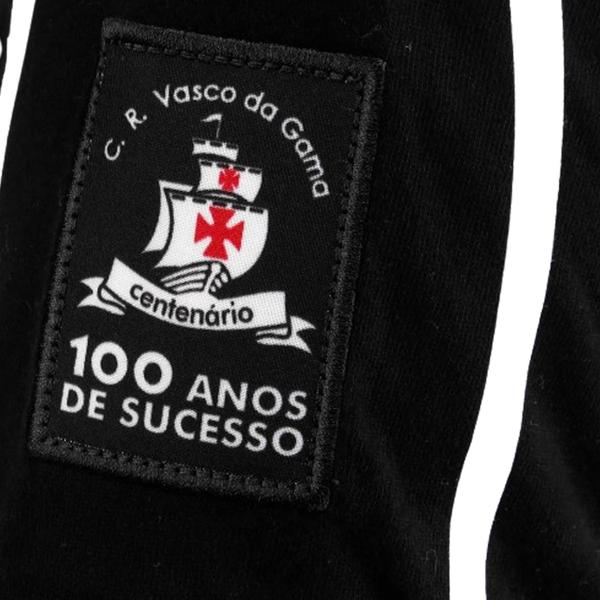 Imagem de Camiseta Retrô Mania Vasco da Gama 1998 Mauro Galvão Masculino - Preto