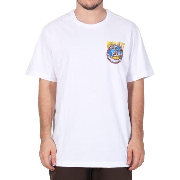 Imagem de Camiseta Rock City Caveira Bali Surf Branco