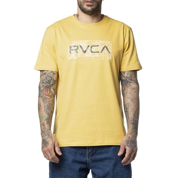 Imagem de Camiseta RVCA Big Top WT24 Masculina Mostarda