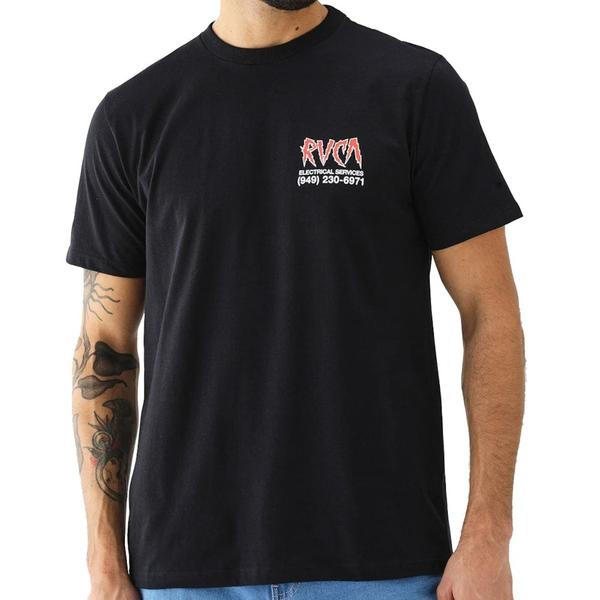 Imagem de Camiseta RVCA Electrical Services Preta