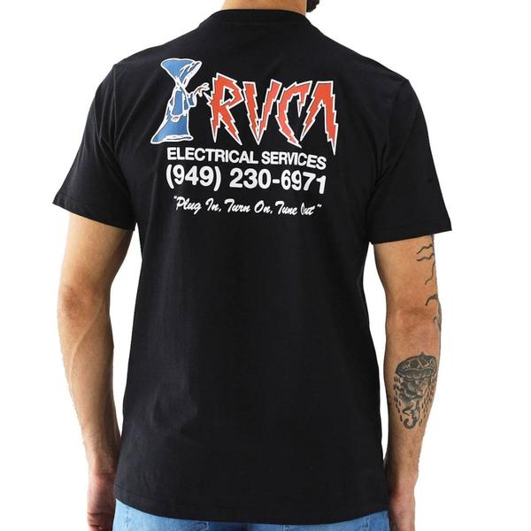 Imagem de Camiseta RVCA Electrical Services Preta