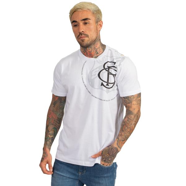 Imagem de Camiseta Santos Oficial Torcedor Algodão Masculina