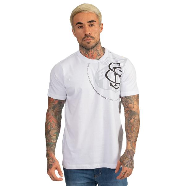 Imagem de Camiseta Santos Oficial Torcedor Algodão Masculina