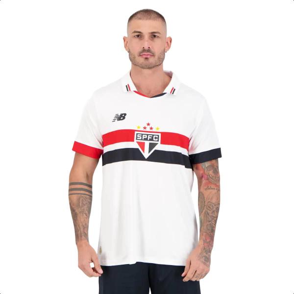 Imagem de Camiseta são paulo jogador new balance masculina