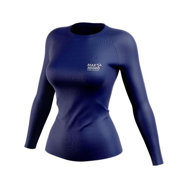 Imagem de Camiseta Slim Poliamida Uv Feminina Mar Negro