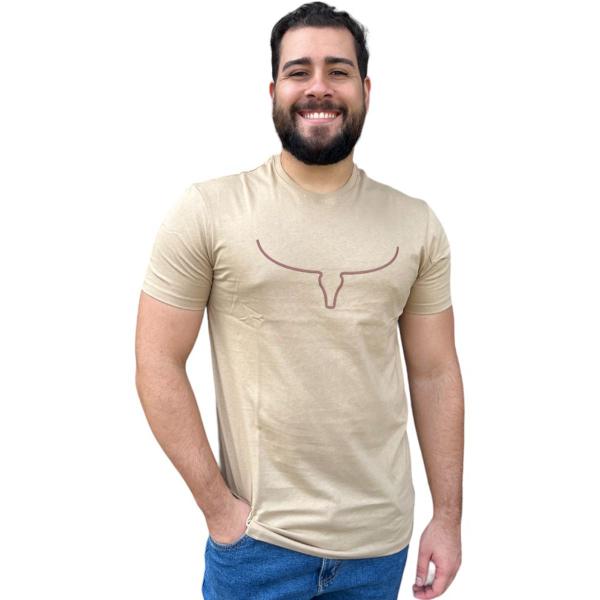 Imagem de Camiseta T-Shirt Masculina Long Horn Os Moiadeiros Original