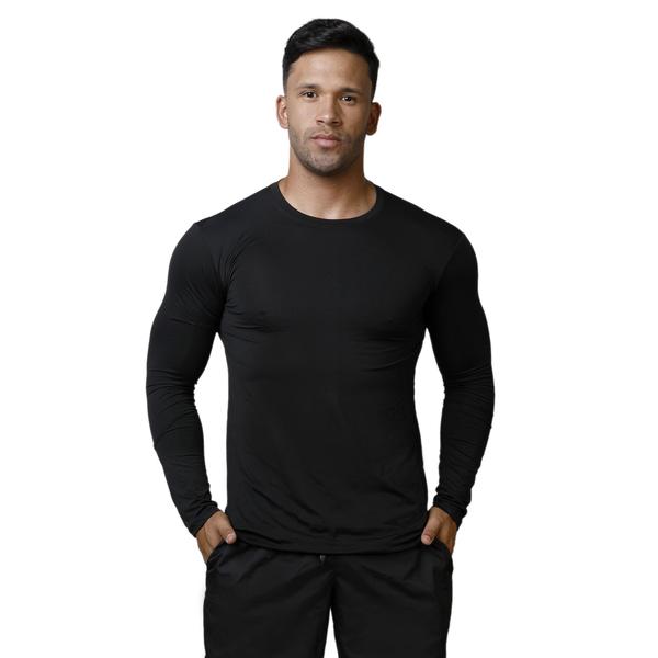 Imagem de Camiseta Térmica de Manga Longa UV+50 Slim Fit Unissex para Moda Praia