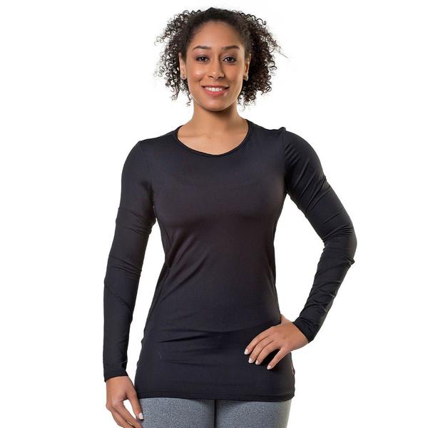 Imagem de Camiseta Térmica Elite Manga Longa UV50+ Fit Esporte - Feminino