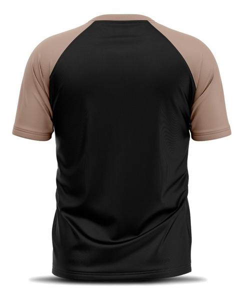 Imagem de Camiseta Térmica Esportiva Colegial Manga Curta Rash Guard Masculina Feminina Academia Treino Preto