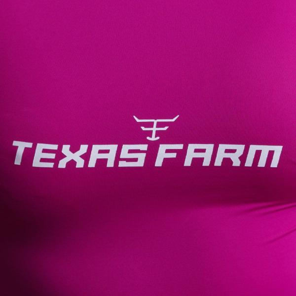 Imagem de Camiseta Térmica Feminina Uv50+ Texas Farm - Uvf006 - Rosa Pink/ Branco