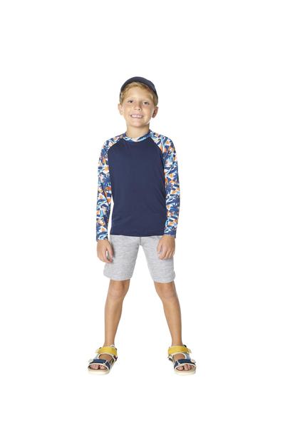 Imagem de Camiseta Térmica Infantil Proteção Solar Uv PRAIA PISCINA