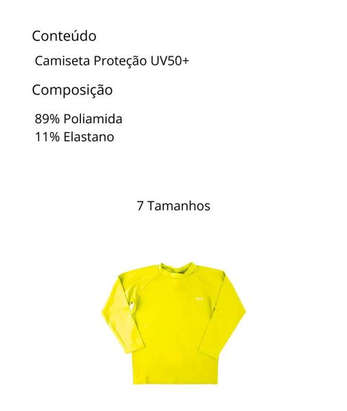 Imagem de Camiseta Térmica Infantil Proteção Uv Unissex 7 Cores Selene