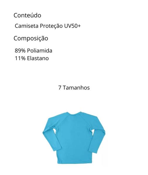 Camiseta Térmica Infantil Proteção Uv Unissex 7 Cores Selene Imagem de Camiseta Térmica Infantil Proteção Uv Unissex 7 Cores Selene
