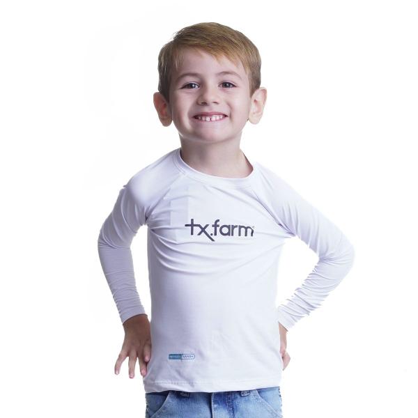 Imagem de Camiseta Térmica Infantil Unissex Uv50+ Texas Farm - Uvmini001 - Branco