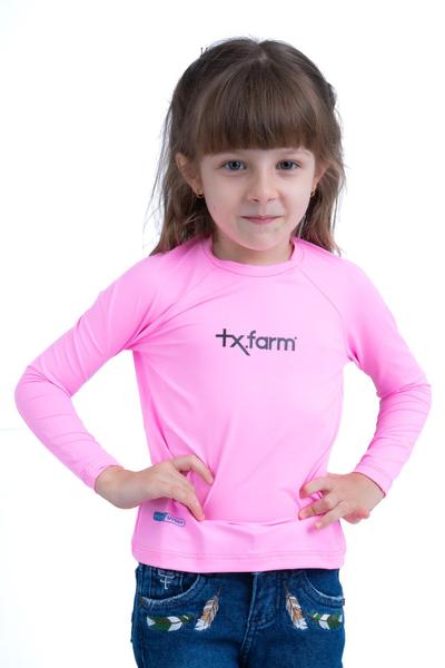 Imagem de Camiseta Térmica Infantil Uv50+ M. Longa - Uvmini001 - Rosa Chiclete