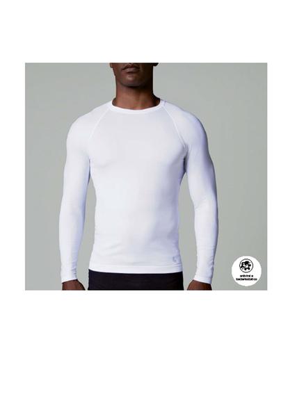 Camiseta Termica Lupo AM Sport Run Branco Imagem de Camiseta Termica Lupo AM Sport Run Branco