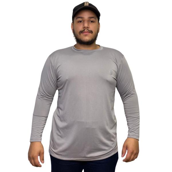 Imagem de Camiseta Térmica Masculina Plus Segunda Pele Macia Esportes Proteção UV