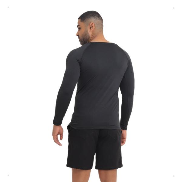 Imagem de Camiseta Térmica Segunda Pele Proteção Uv Fitness Masculina