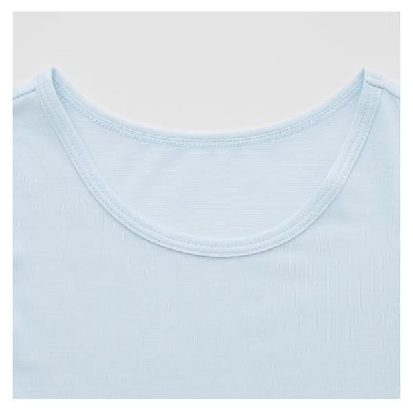 Imagem de Camiseta Térmica Uniqlo Heattech Infantil Manga Longa Branca