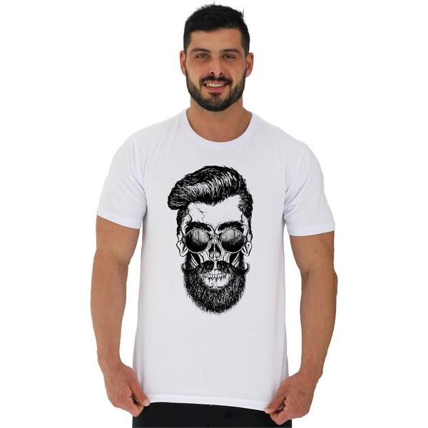 Imagem de Camiseta Tradicional Manga Curta MXD Conceito Caveira Hipster