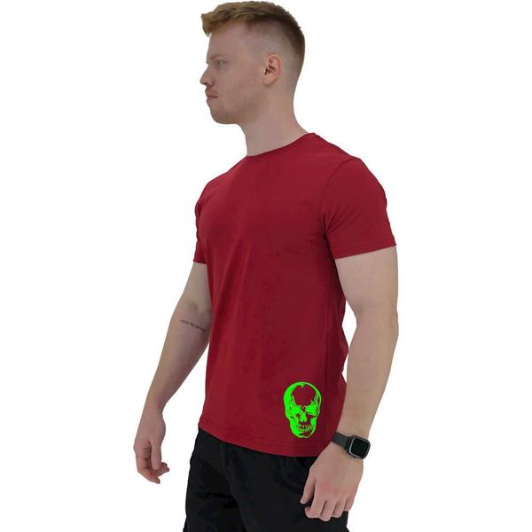 Imagem de Camiseta Tradicional Masculina MXD Conceito Estampa Lateral Caveira Verde