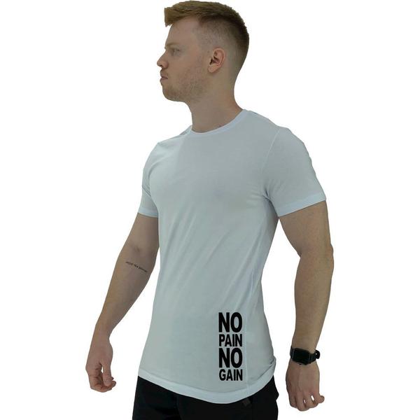 Imagem de Camiseta Tradicional Masculina MXD Conceito Estampa Lateral No Pain No Gain